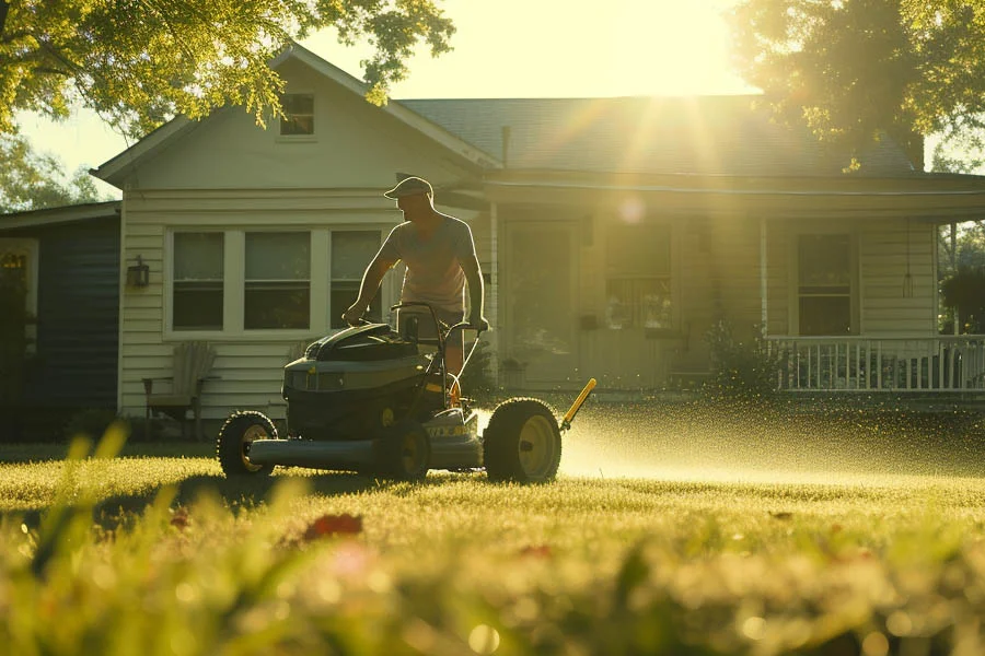 cordless electric lawnmower